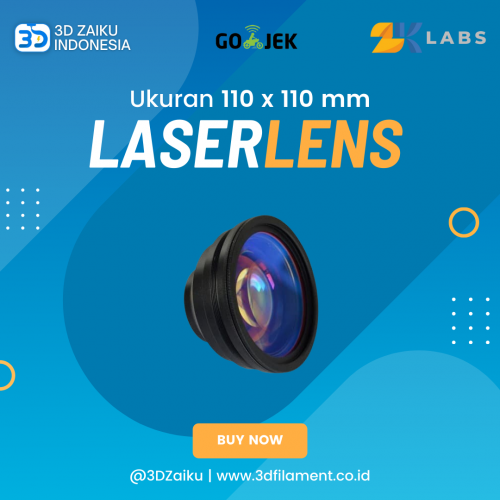 Zaiku Fiber Laser Lens 110 x 110 mm untuk Engraving Besi Metal